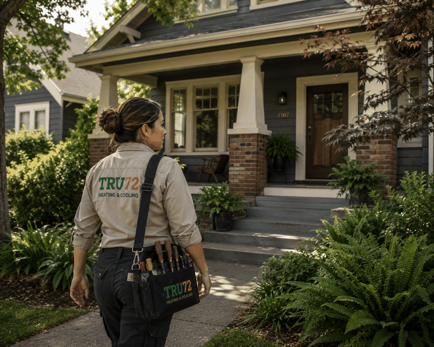 Tru72 technician on the job
